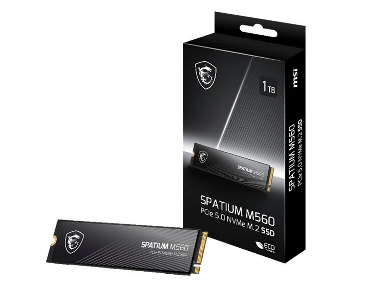 微星还发布 SPATIUM M560 SSD 固态硬盘，最高 2TB、10GB/s 读速