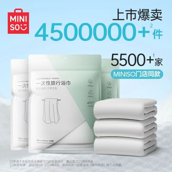 名创优品浴巾