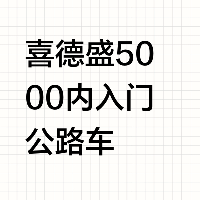 喜德盛5000内入门公路车
