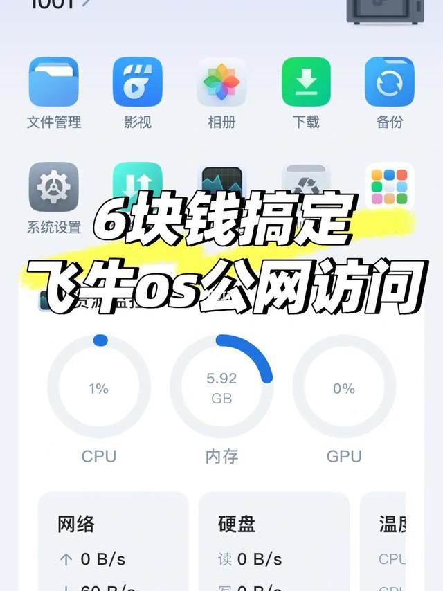 花6块钱搞定飞牛nas公网访问