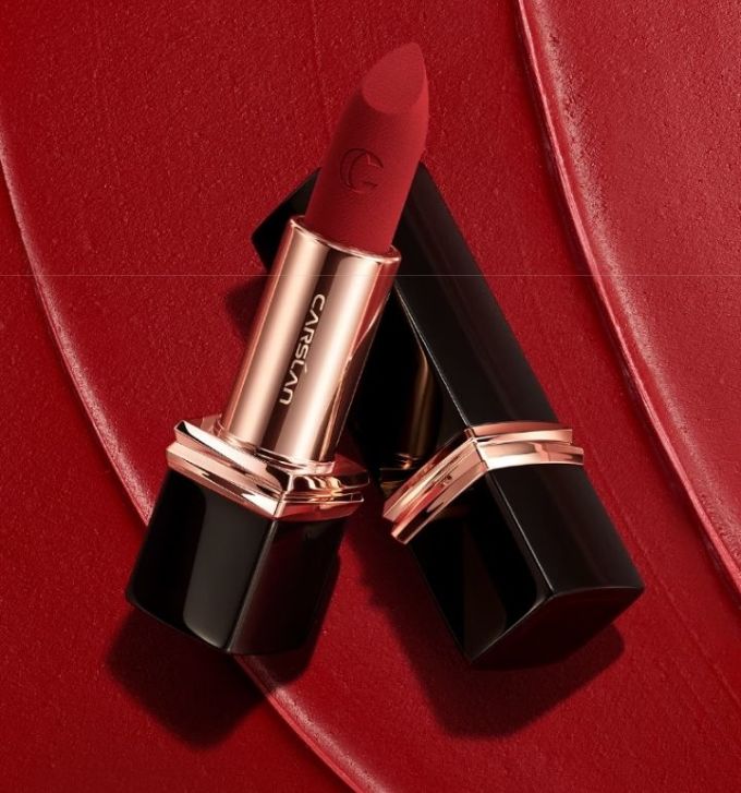 挚绒唇膏丝绒小黑管口红哑光显白不易掉色16辛辣红4g38女神