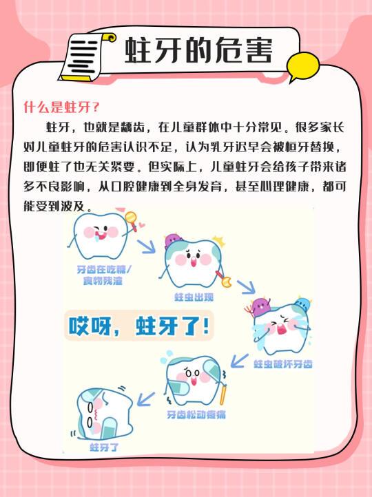 👶🏻儿童蛀牙的危害原来这么大😱