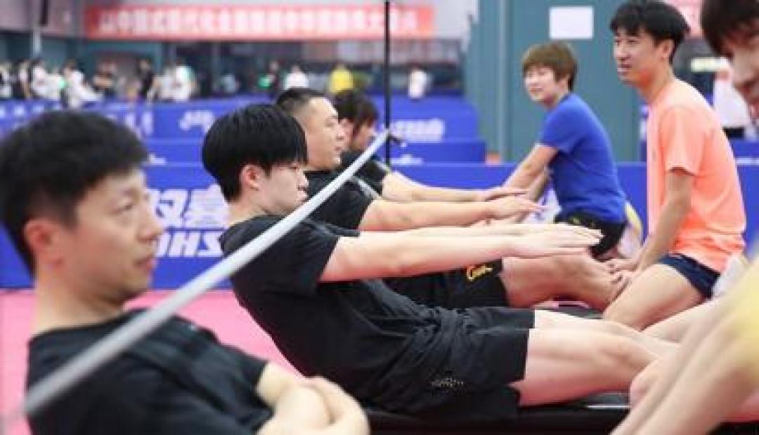 全运会乒乓球运动员体测回顾:国乒全员顺利通过,备战全运会预赛稳步推进