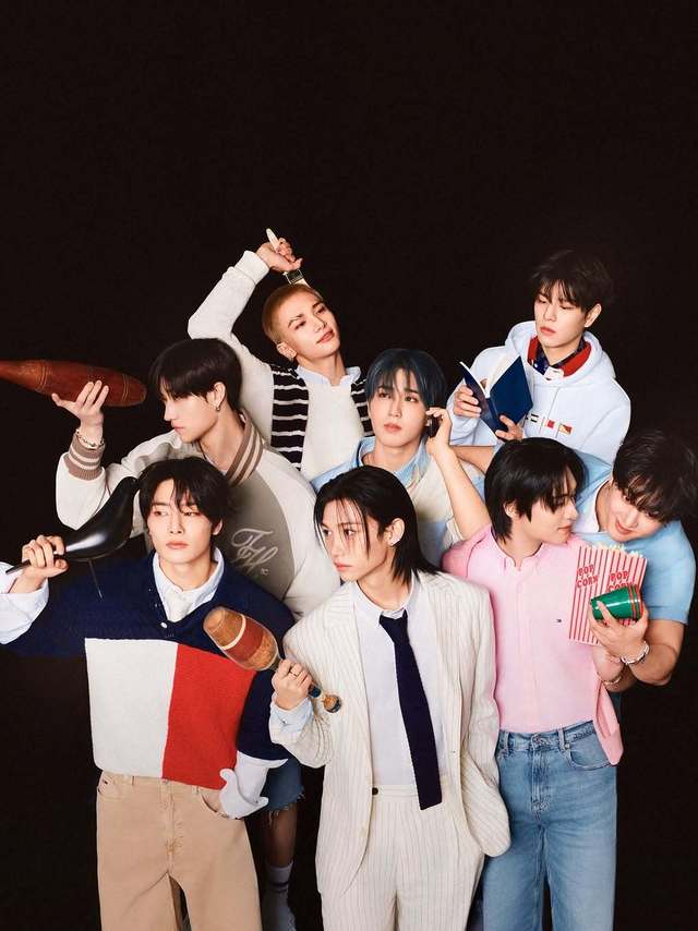 #StrayKidsdominATE#🈴#StrayKidsHOP#【250224】  VOGUEKOREA更新#VogueView#Tommy Hilfiger公开了与Stray Kids合作的20