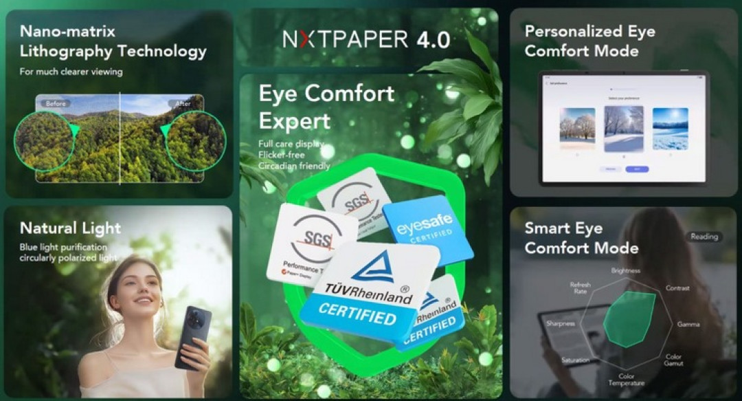 MWC丨TCL 发布 NXTPAPER 11 Plus 平板电脑,2.2K 护眼屏、联发科处理器、支持AI