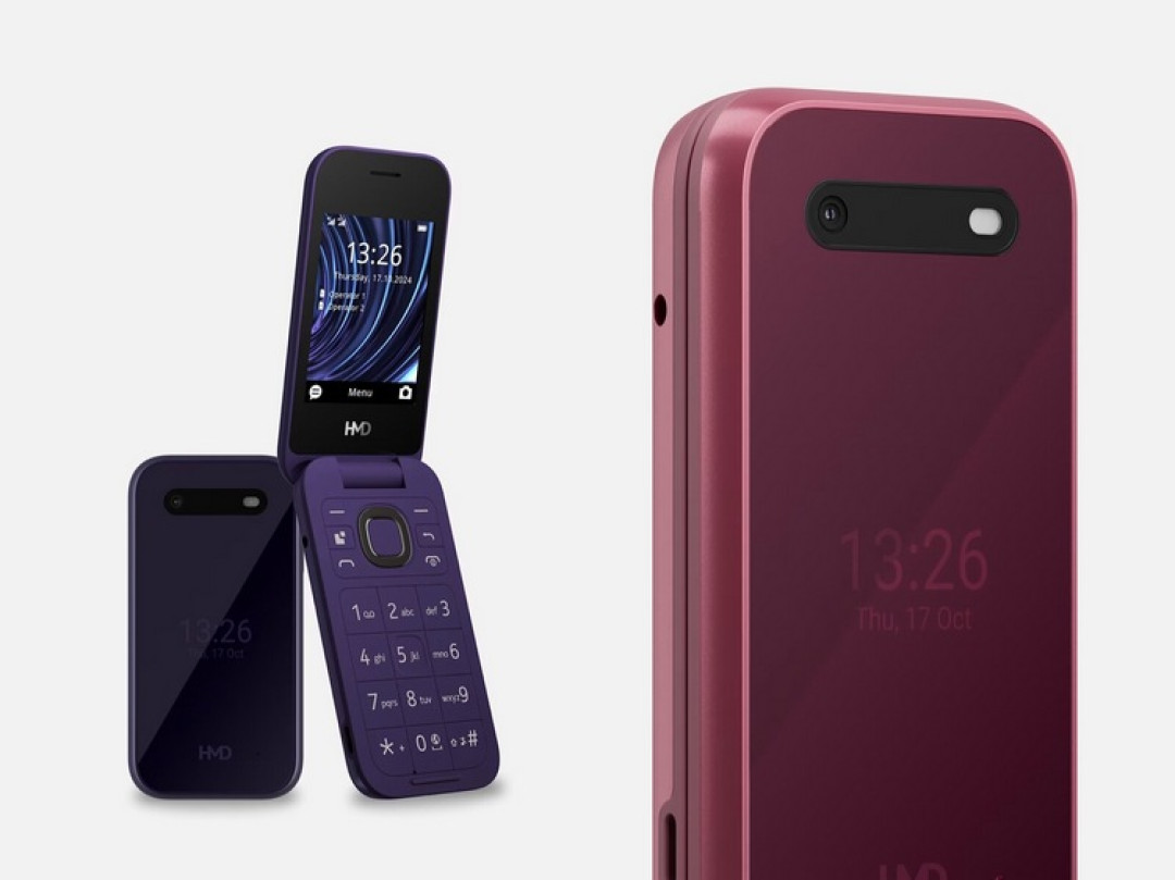 MWC丨诺基亚发布新 2660 Flip 翻盖手机,外观微调、双屏、IP54防水