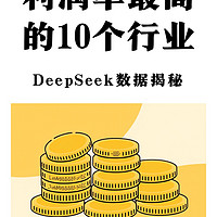 deepseek统计利润率最高的10个行业