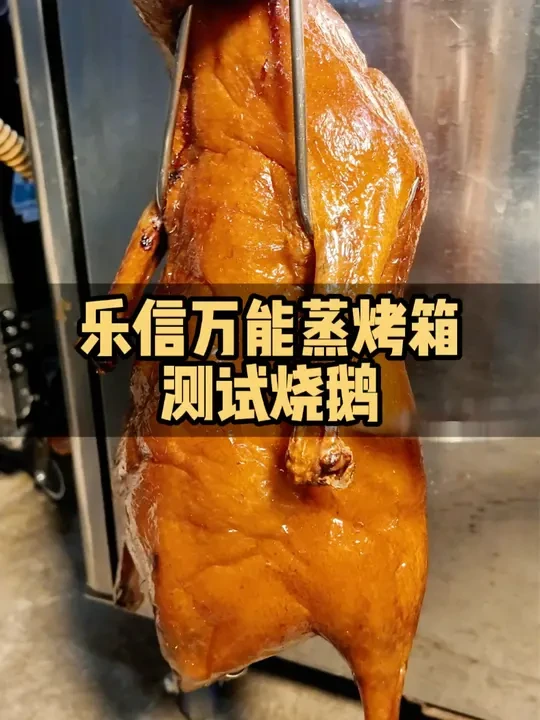 客户居然带了只鹅，来测试我的机器！ #乐信万能蒸烤箱 #rational #烧鹅 #二手餐饮设备 #餐饮行业