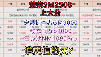 慧荣SM2508上大分，致态&雷克沙&宏碁掠夺者PCIe5.0旗舰对比