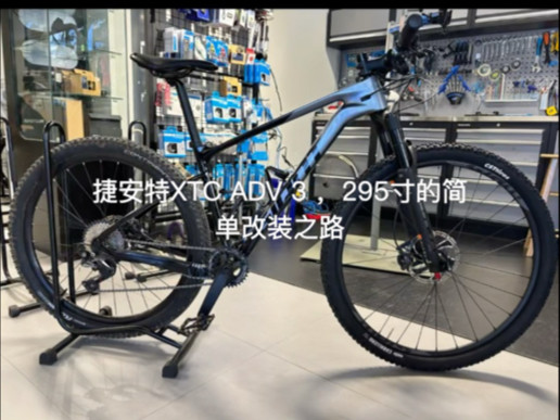 捷安特XTC ADV 3 改装295轮径……