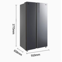 美的双开门智能风冷无霜冰箱：家居食材保鲜的卓越之选