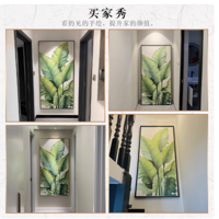 现代简约入户玄关装饰画家大业大手绘油画：点亮家的艺术之门