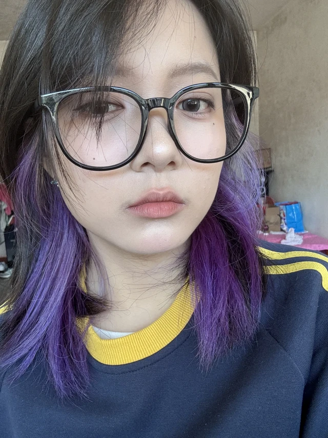 关于紫色挂耳的固色问答