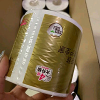 清风有芯卷纸 原木金装 4层加厚140克*30卷 卫生纸卷筒纸纸巾 整箱