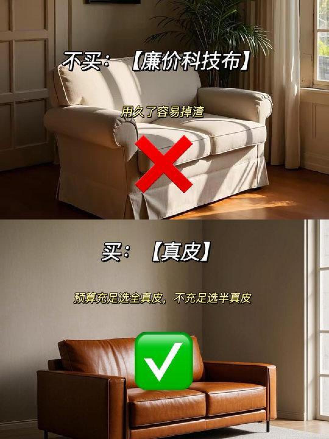 沙发选皮质还是布艺？五个关键点教你精准避坑