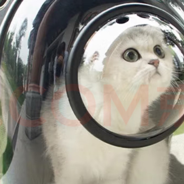 有了优宠君透明黑色太空舱猫包我家小宠物就可以随时带在身边