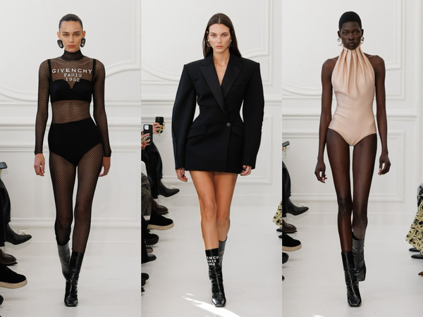 Givenchy F/W 2025 #巴黎时装周# 纪梵希秋冬大秀，新任艺术总监Sarah Burton的首秀，如她所言：“回溯至服装剪裁，制作工艺，廓形设计，是我的本能。” 纪梵希先生于1952年首