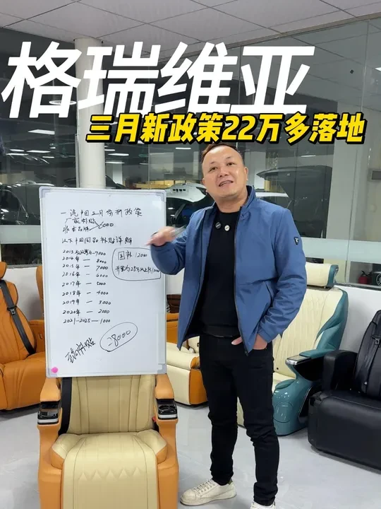 三月份格瑞维亚补贴新政策 高达28000落地22万多你能拿多少补贴我给你解释一下#25款格瑞维亚 #25款赛那 #赛那改装 #格瑞维亚改装 #汽车消费补贴