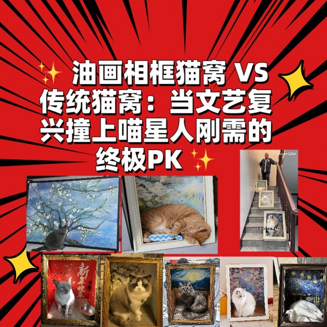 ✨艺术猫窝VS传统窝：名画与喵刚需对决✨