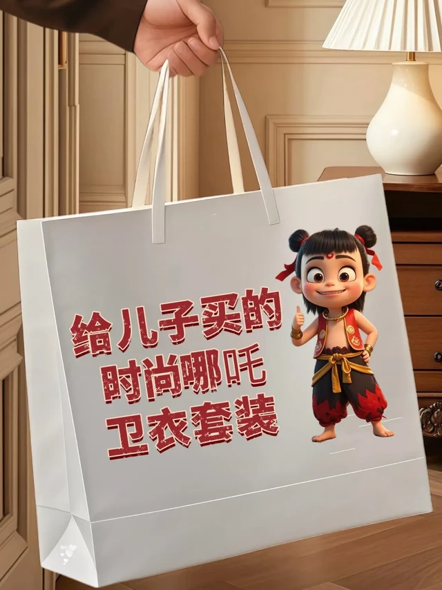 被邻居追着问的哪吒套装，穿上太帅啦！
哪吒图案卫衣套装，2025年春季新款～
家人们，这款哪吒魔童闹海儿童卫衣套装，绝对是今年春秋季的时尚焦点！

充满国潮动漫风格，帅气又可爱的哪吒形象，每一处细节都