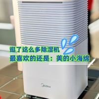 在实体店看到美的小海绵除湿机,瞬间种草!
