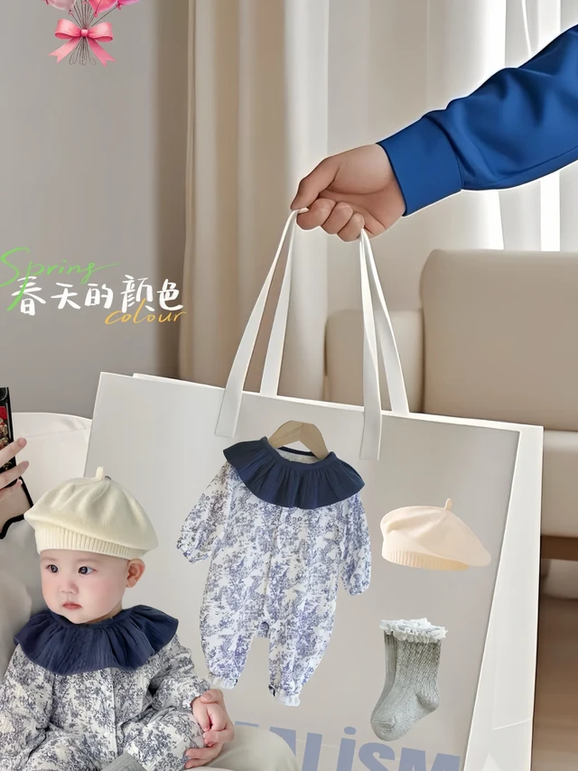 挖到宝了！宝宝爬服界的颜值天花板，宝妈必入 
还在为给宝宝选衣服发愁？又要舒适又要可爱，怎么破？别慌，这款婴儿棉纱爬服直接抄作业！ 
✅ 柔软亲肤：精选优质棉纱，触感如妈妈的温柔抚摸，给宝宝娇嫩肌肤满