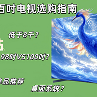 百吋电视选购指南：一文搞懂屏幕技术、尺寸、系统、安装和国补