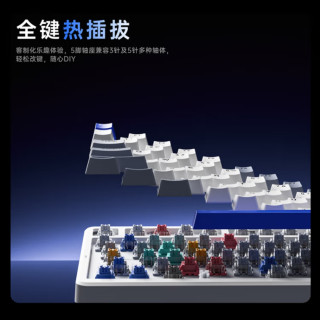 国补低至220元，凯华定制快银：雷柏 V700 DIY-98 客制化多模无线机械键盘上架预约
