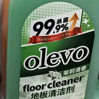 olevo地板清洁剂拖地瓷砖清洁剂 去污杀菌透亮清洁液 茉莉清香1L