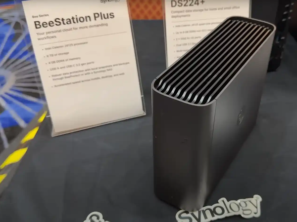 群晖轻量级私有云 BeeStation Plus 亮相 CES 2025：存储容量翻倍至 8TB