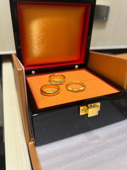 老铺麦穗、锤纹戒指 & 曼卡龙竹节戒指💍