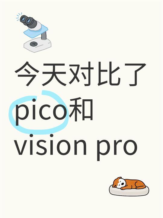 对比pico和vision pro初体验