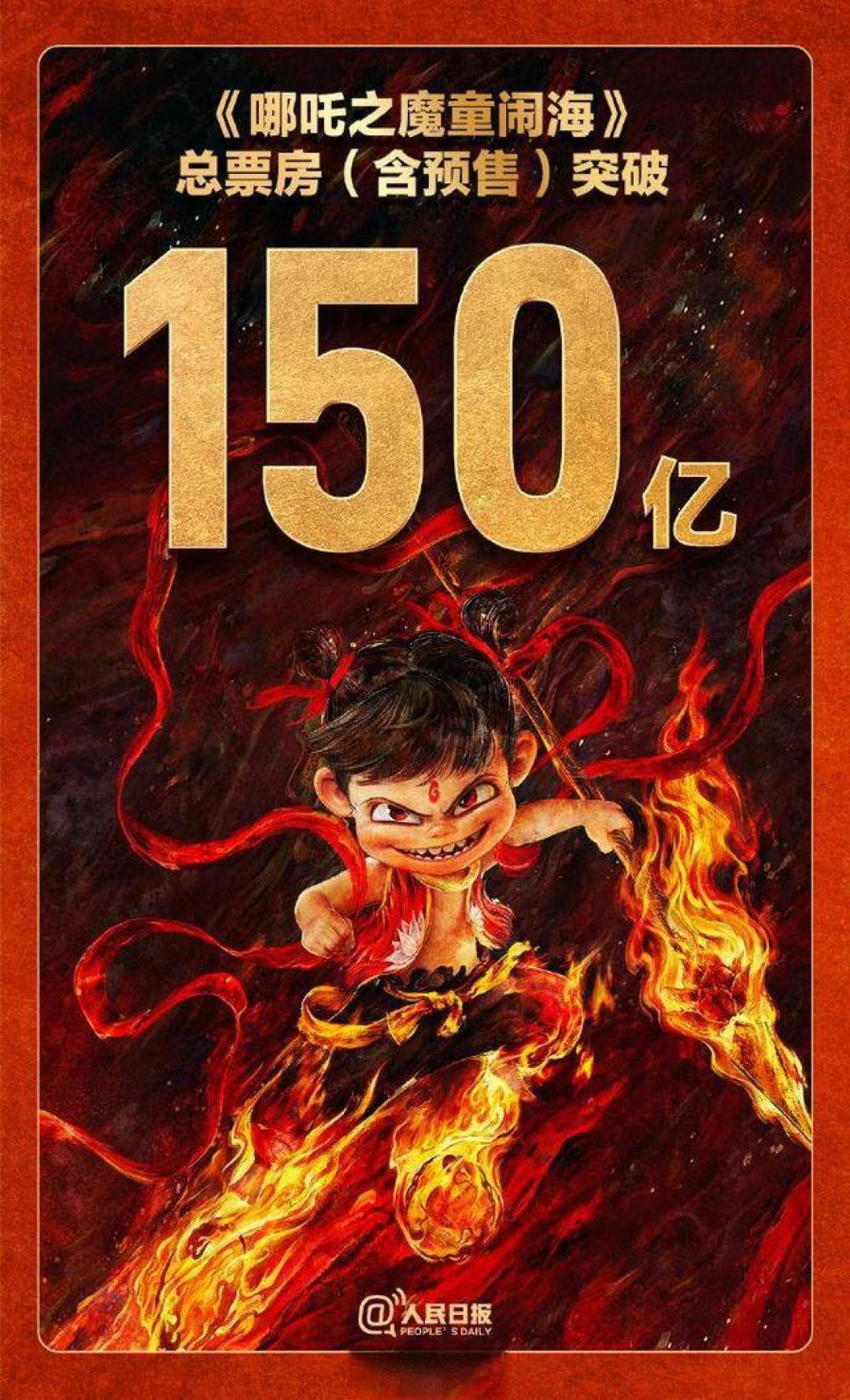 《哪吒2》狂揽150亿登顶全球TOP5,中国动画的"闹海"奇迹还能冲多高?
