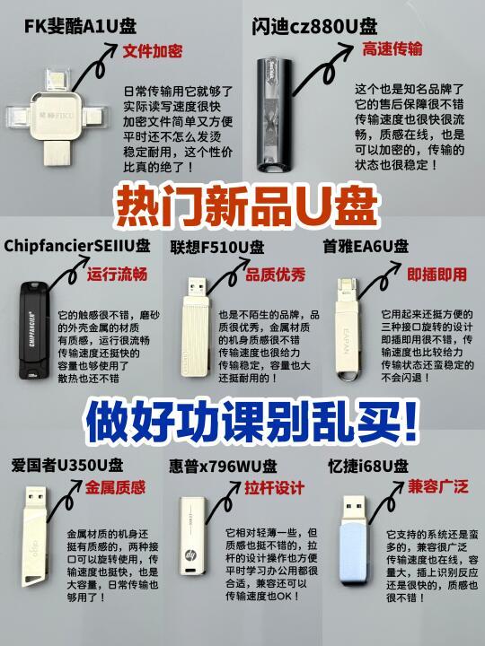 实力拿捏！内行人教你热门新品u盘怎么选