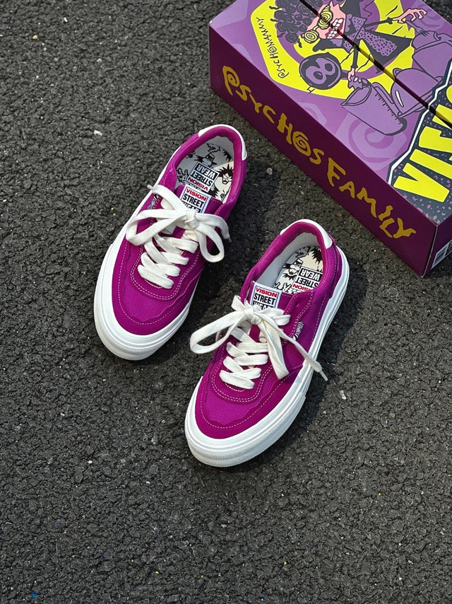 很吸睛的浆果紫板鞋：VISION STREET WEAR PSYCHO限定系列FLAT TOP板鞋