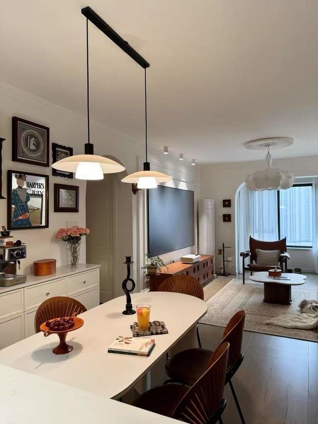 诺乐适飞碟餐厅吊灯，中古风护眼
