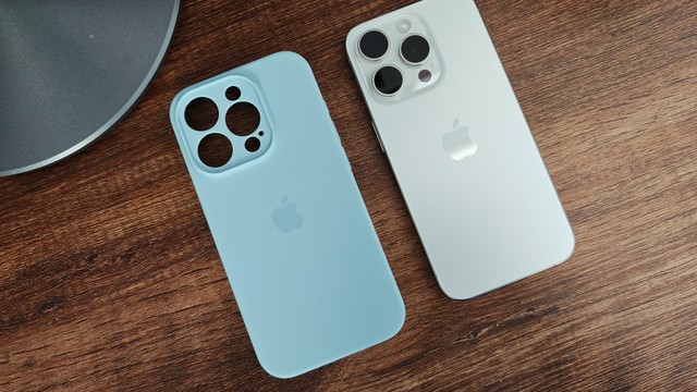 硅胶iPhone15 Pro保护壳看起来还是蛮高级