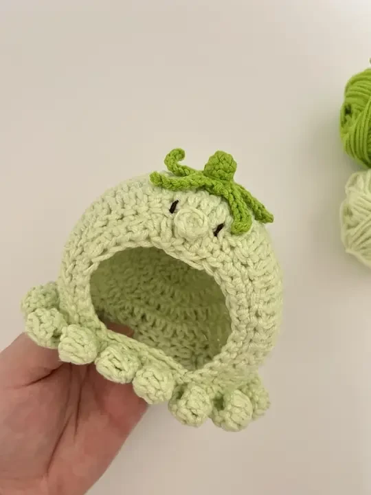 青番茄｜章鱼帽视频教程～ #手工diy #钩针编织 #教程 #10cm #手工