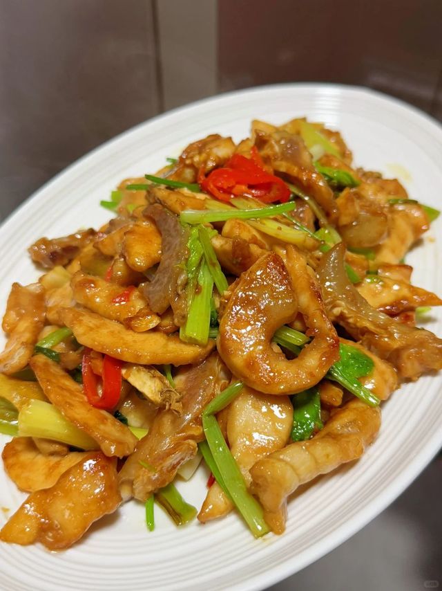 姜葱爆炒脆肉皖