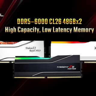 芝奇又发布更快的 DDR5 内存，6000MHz频率、CL26 低延迟