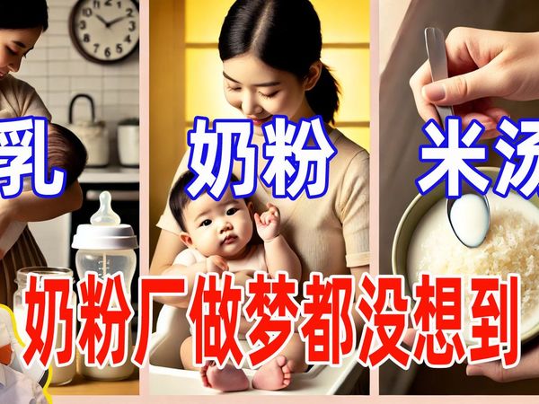 母乳、奶粉、米汤大PK！奶粉厂做梦都没想到，竞争对手是米汤！