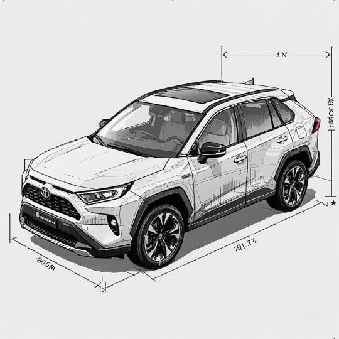 硬汉转型!全新丰田RAV4全系混动+硬核设计,油耗1L/100km太狠