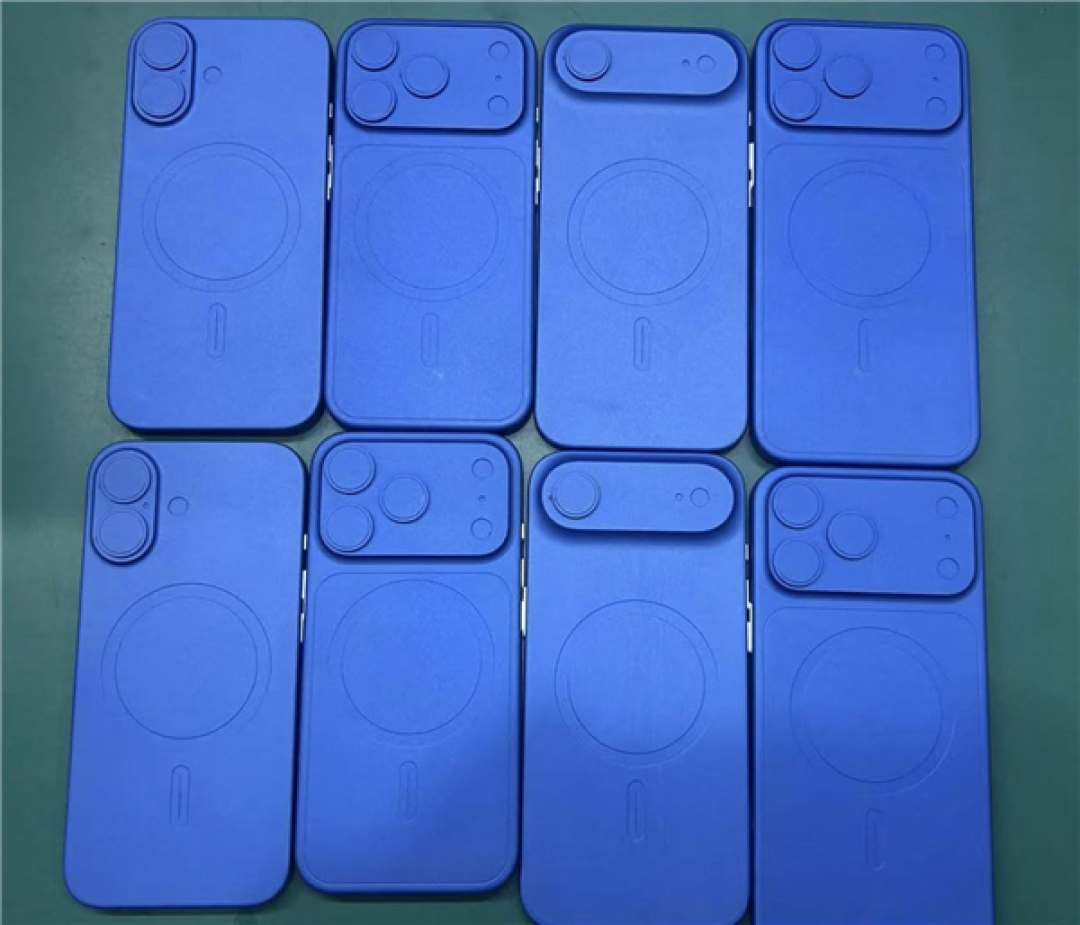 iPhone 17系列4款模具集体曝光:玻璃+金属拼接设计实锤