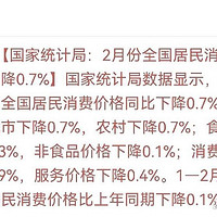 月度CPI下降无法动摇对中国经济的信心