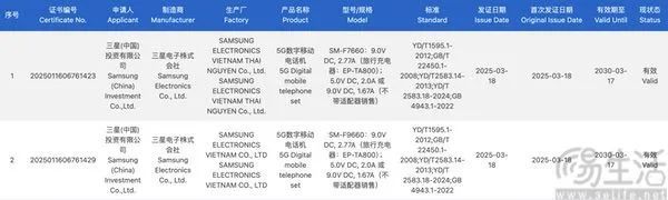 疑似三星折叠屏新机通过3C认证，或即将发布