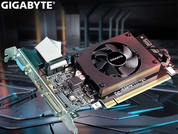技嘉GeForce GT 710 2G DDR3 显卡，娱乐办公持久耐用