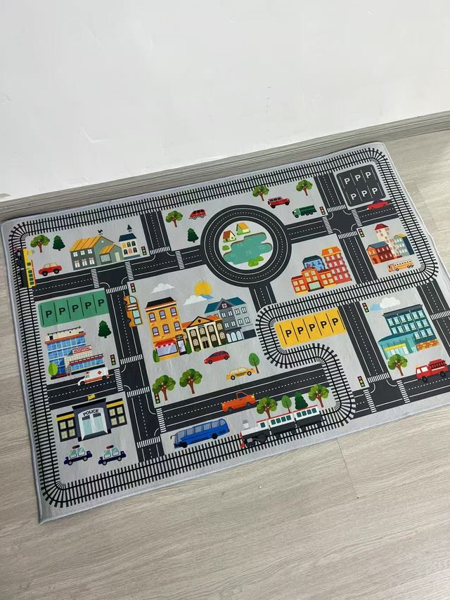 儿童玩具！城市交通地垫
