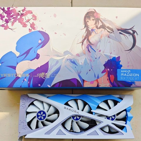 yeston 盈通AMD RADEON RX 7700XT-12GD6 樱瞳花嫁【报价价格评测 yeston 盈通AMD RADEON RX 7700XT-12GD6 樱瞳花嫁【报价价格评测