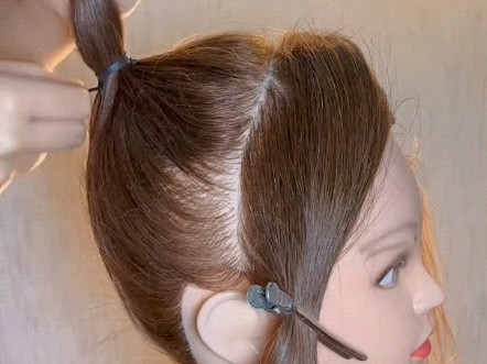 超详细的抽丝丸子头造型教程来啦～