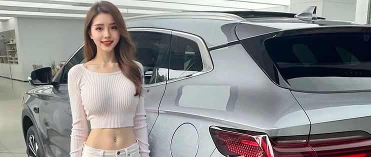 白衣女神”到店看车，天神之眼真有吸引力